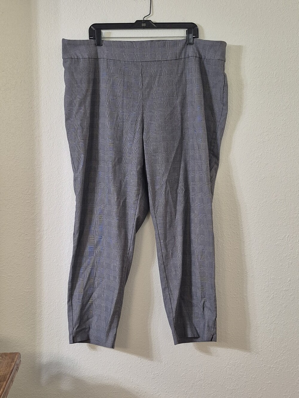 Counterparts Gray Plaid Ankle Pants